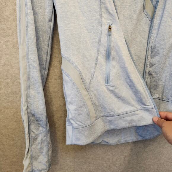 Tangerine Sweater Women Medium Blue Full Zip Athleisure Sporty Sweatshirt Jacket - Picture 5 of 13